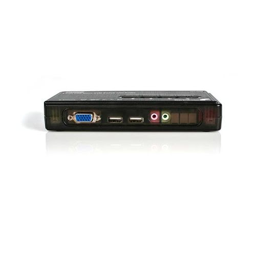 4 Port USB KVM Switch w/Audio & Cables - Achat / Vente sur grosbill-pro.com - 4