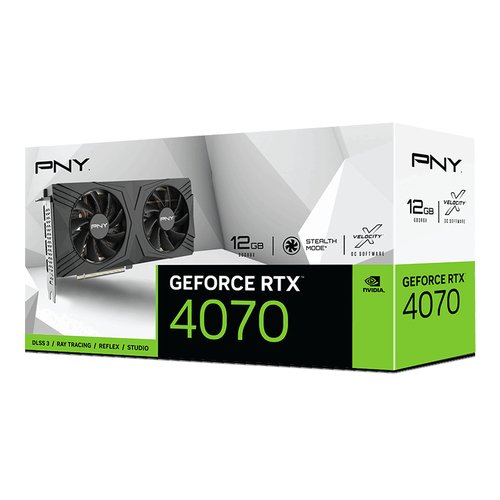 PNY RTX 4070 12GB VERTO Dual Fan Edition  - Carte graphique PNY - 9