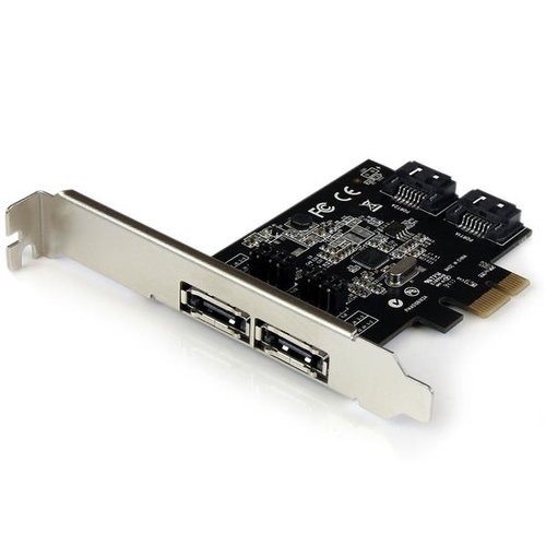 Grosbill Carte réseau StarTech 2Port PCIe SATA III eSATA Controller