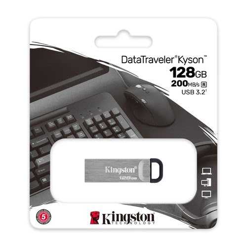 128GB USB3.2 Gen 1 DataTraveler Kyson - Achat / Vente sur grosbill-pro.com - 2