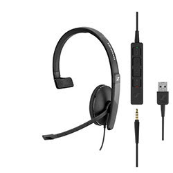 Grosbill Micro-casque Sennheiser SC 135 - Noir/Filaire