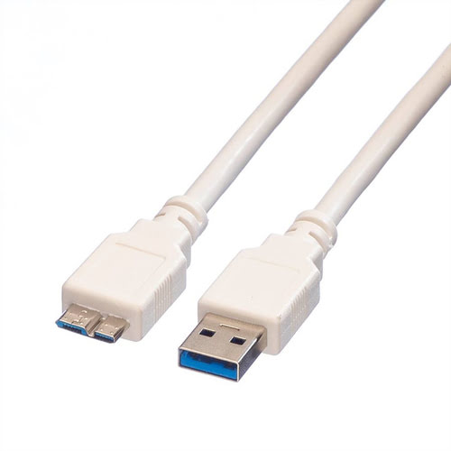 Grosbill Connectique PC VALUE Câble USB 3.2 Gen1 - Micro USB 3 - 0.8m