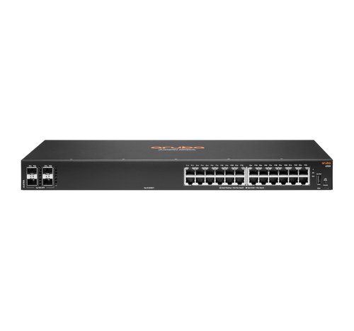 Grosbill Switch HP Aruba 6100 24G 4SFP+ - 24 (ports)/10/100/1000/Sans POE/Empilable/Manageable