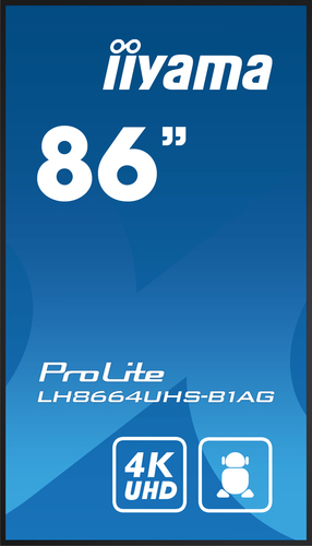 Iiyama LH8664UHS-B1AG (LH8664UHS-B1AG) - Achat / Vente Affichage dynamique sur grosbill-pro.com - 2