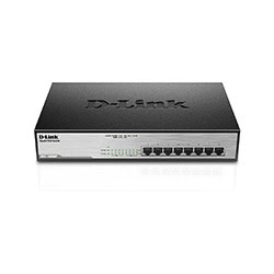 Grosbill Switch D-Link DGS-1008MP - 8 (ports)/10/100/1000/Avec POE/Non manageable
