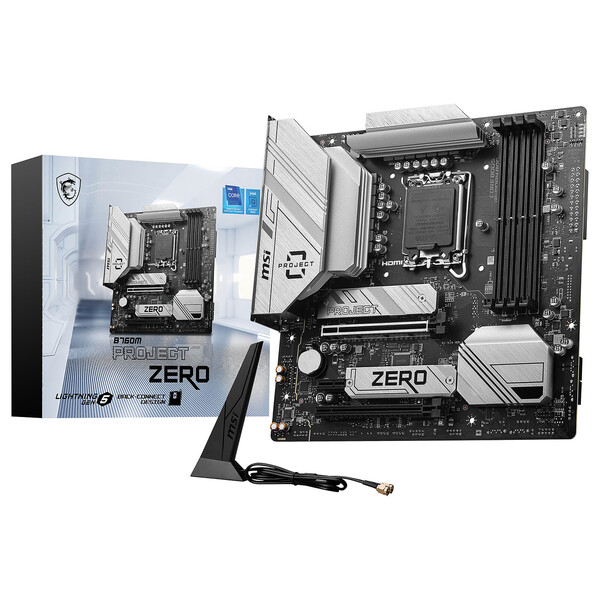 MSI B760M PROJECT ZERO Micro-ATX  - Carte mère MSI - grosbill-pro.com - 0