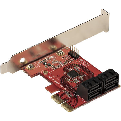 PCI-E - 4 Ports SATA - Carte contrôleur StarTech - grosbill-pro.com - 1