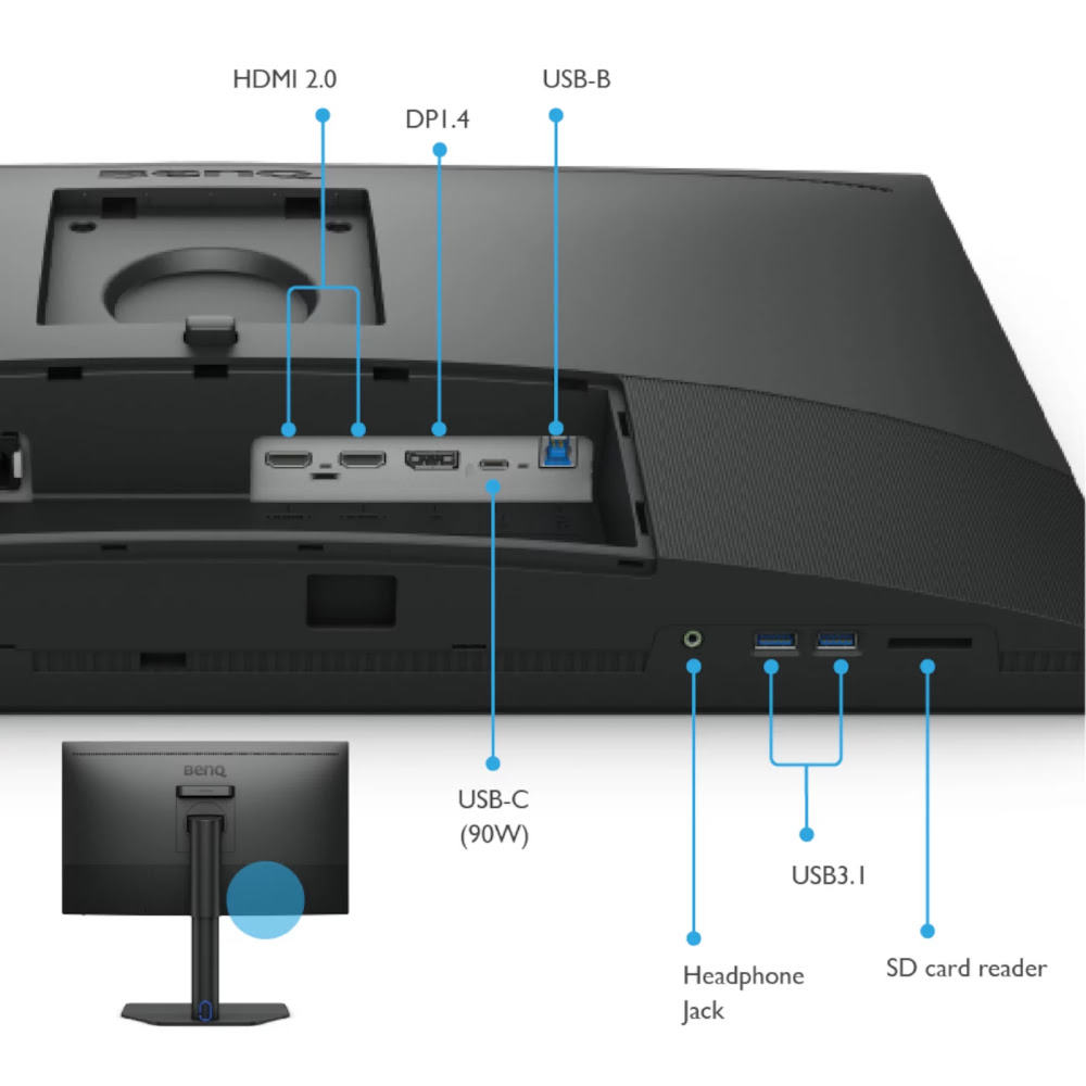 BenQ 27"  SW272U - Ecran PC BenQ - grosbill-pro.com - 3