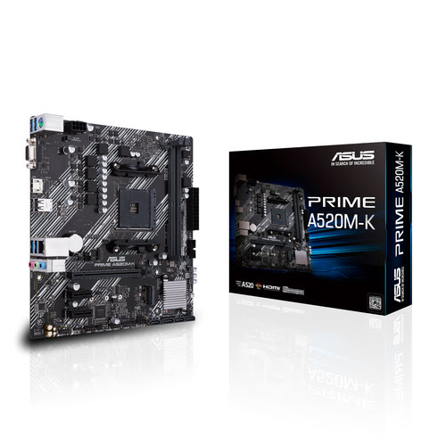 Asus PRIME A520M-K Micro-ATX  - Carte mère Asus - grosbill-pro.com - 0