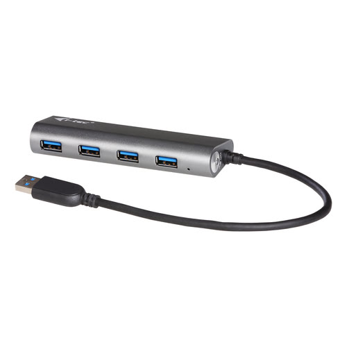 Grosbill Switch i-tec I-TEC USB 3.0 Metal Charging HUB 4 Port with power