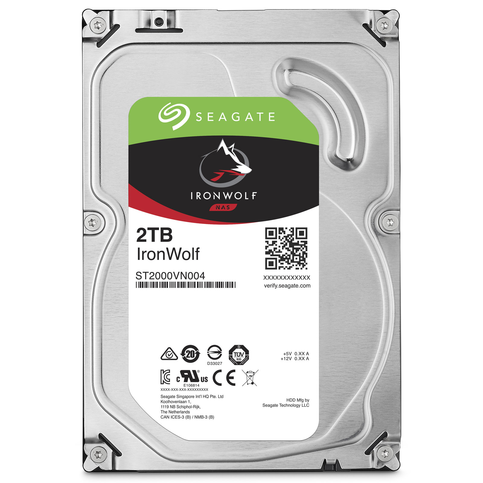 Seagate ST2000VN004  7200 Tr/min - Disque dur 3.5" interne - 0