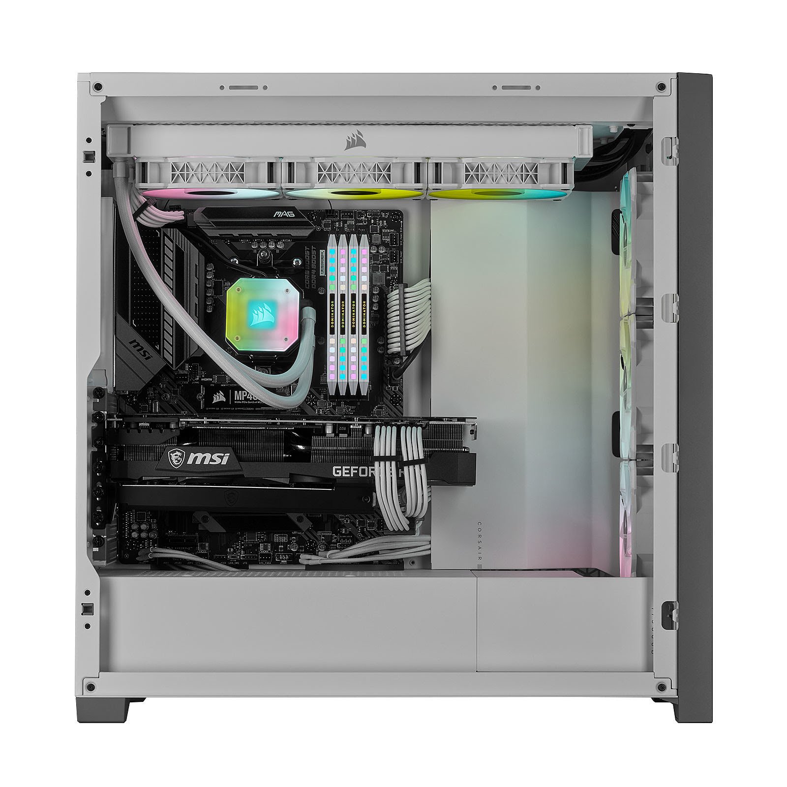 Corsair iCUE 5000X RGB Tempered White Blanc - Boîtier PC Corsair - 2