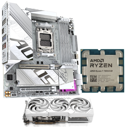 9070 Pure + 7800X3D + B850M W