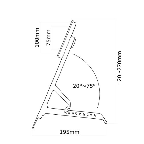 Desk Mount 10-27" Tilt/Rotate BLACK - Achat / Vente sur grosbill-pro.com - 3