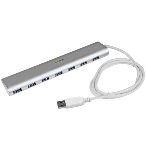Grosbill Switch StarTech 7 Port Compact USB 3.0 Hub - Aluminum