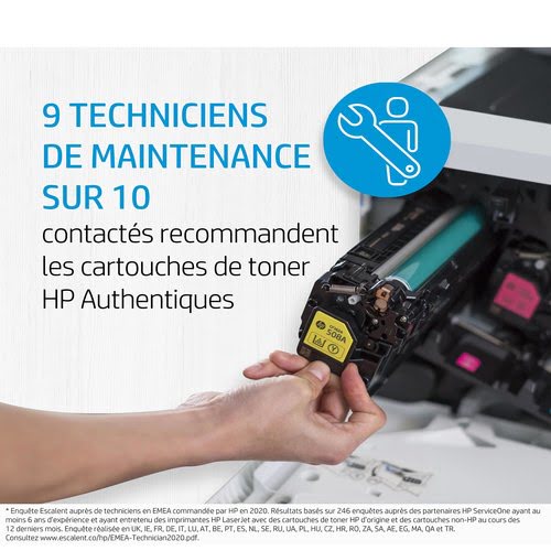 Toner Noir 135A - W1350A pour imprimante Laser HP - 6