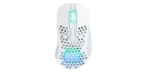 Grosbill Souris PC Cherry Xtrfy M4 WIRELESS Blanche - sans fil/ RGB/19KDPI