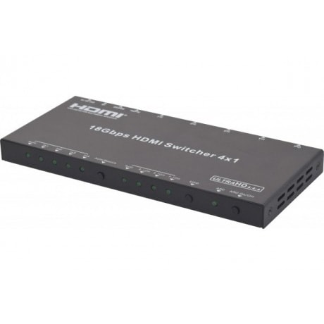 Commutateur HDMI 2.0a - 4 entrées/1 sortie -  Grosbill Pro - 0