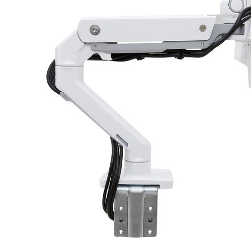 HX Desk Dual Monitor Arm White - Achat / Vente sur grosbill-pro.com - 1