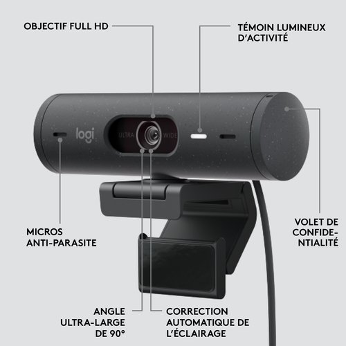 Logitech BRIO 500 HD - Webcam - grosbill-pro.com - 11