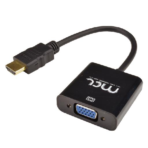 Adapt. HDMI Male/VGA Femelle (HD15) + audio - Connectique PC - 0