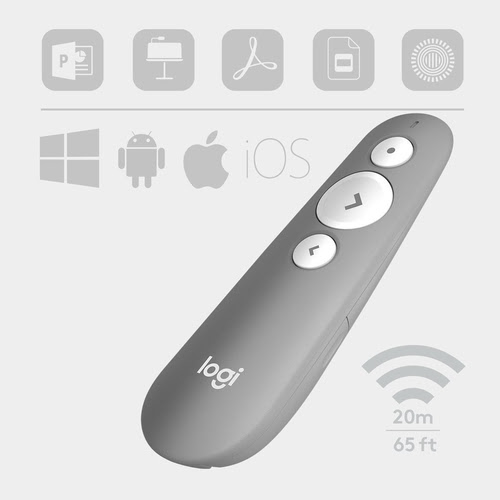 R500 Laser Presentation Remote Grey - Telecommande Logitech - 0