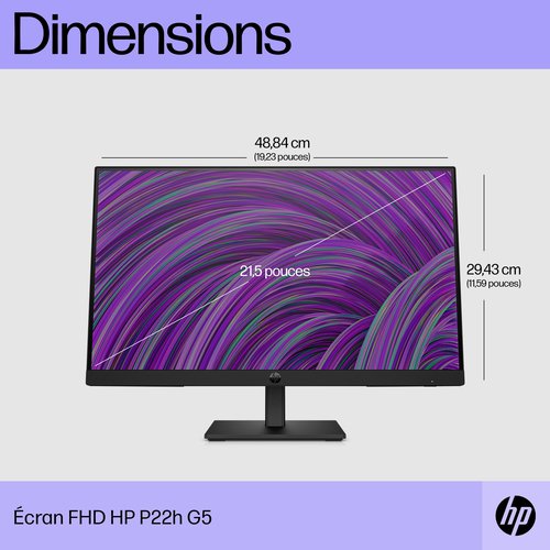 HP P22h G5 FHD Monitor - Achat / Vente sur grosbill-pro.com - 11