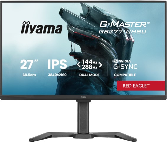 27" 4K/144Hz ou FHD/288Hz/IPS/0.8ms/G-Sync