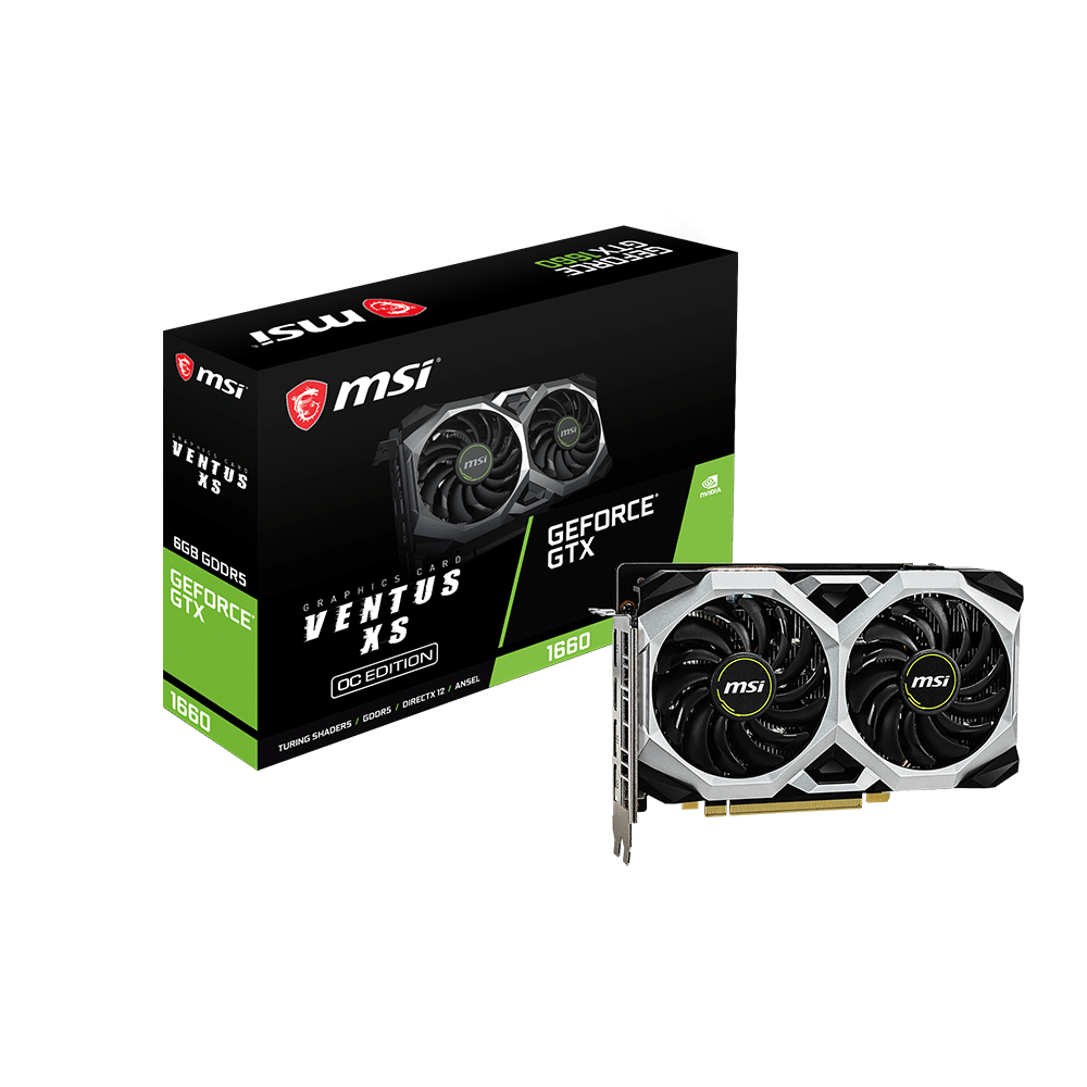 MSI GTX 1660 Ventus XS 6G OC  - Carte graphique MSI - grosbill-pro.com - 0