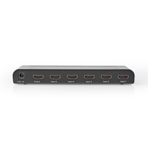 Switch HDMI 5 Ports - 4K 60Hz  - Commutateur Nedis - grosbill-pro.com - 1