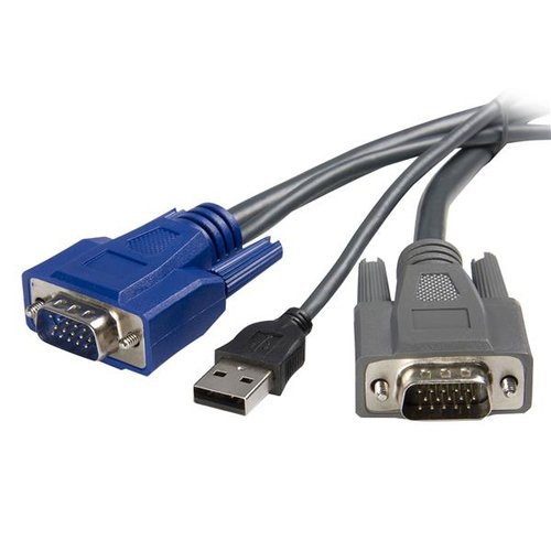 Grosbill Commutateur et splitter StarTech 1.8m Ultra-Thin USB VGA 2-in-1 KVM Cable