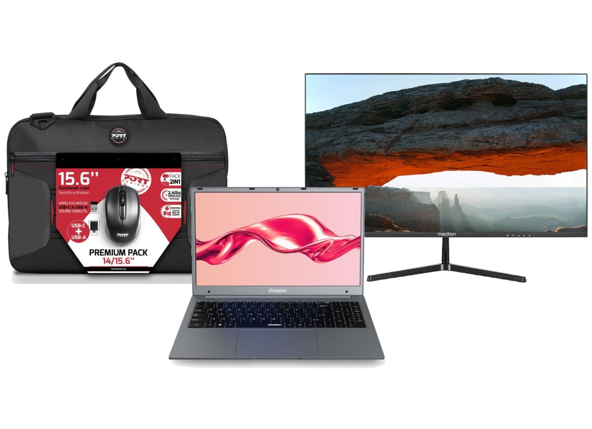 15.6" HD/N4020/8/256/11 + 24" FHD+ sacoche/souris#