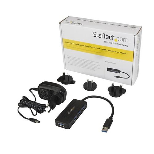 StarTech.com 4 Port USB 3.0 Hub with Cha - Achat / Vente sur grosbill-pro.com - 2