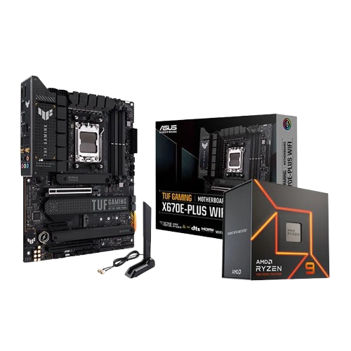 Bundle Asus TUF GAMING X670E PLUS WIFI + R9 7900X - grosbill-pro.com - 0