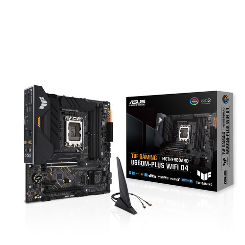 Grosbill Carte mère Asus TUF GAMING B660M-PLUS WIFI D4 - LGA1700/DDR4/mATX