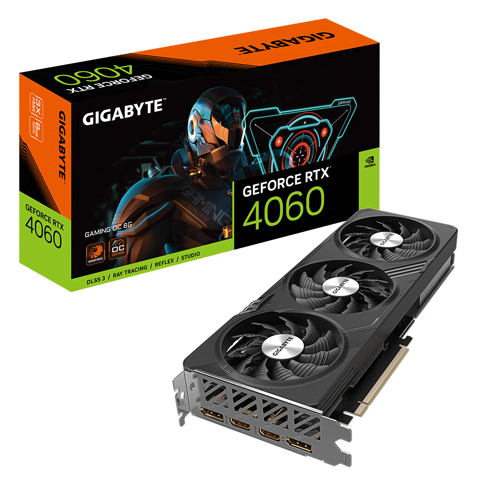 Grosbill Carte graphique Gigabyte GeForce RTX­­ 4060 GAMING OC 8G