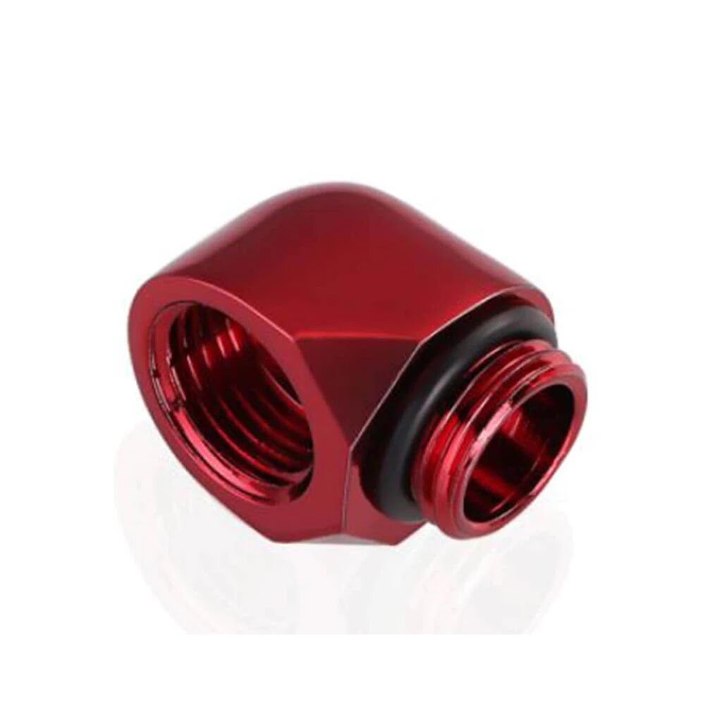CONSTRUCTEUR Fitting Male/Femelle 90° rouge - 14mm - Watercooling - 0
