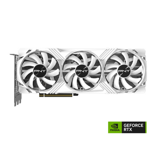 PNY RTX 4070 Ti 12GB VERTO Triple Fan Blanc Edition - Carte graphique - 9