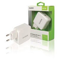 Chargeur mural 2 ports - USB-A/USB-C - Blanc#