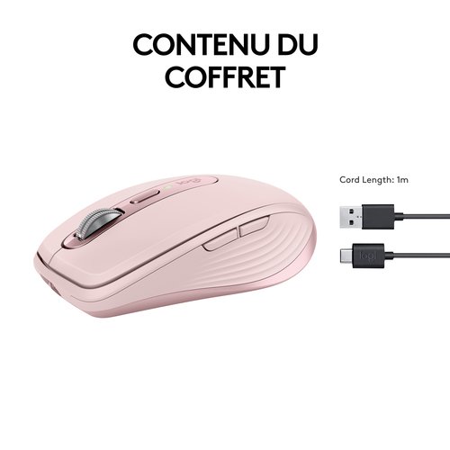 Logitech MX ANYWHERE 3S Rose - Souris PC Logitech - grosbill-pro.com - 14