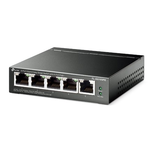 5-Port GB Smart Switch with 4-Port PoE+ - Achat / Vente sur grosbill-pro.com - 1