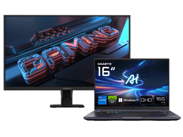 16"QHD/i7-13650HX/4060/16/1T/11 + 27" QHD 180 IPS-Seconde Vie-Très Bon Etat