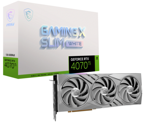 MSI GeForce RTX 4070 Ti GAMING X SLIM WHITE 12G - Carte graphique
