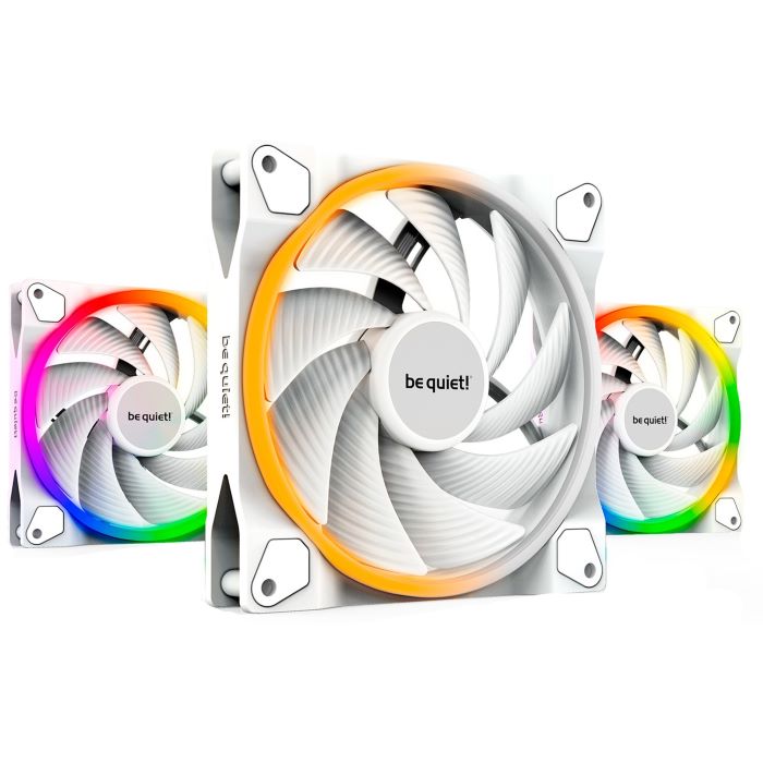 Be Quiet! Light Wings 120mm PWM ARGB Blanc Kit x3 - Ventilateur boîtier - 0