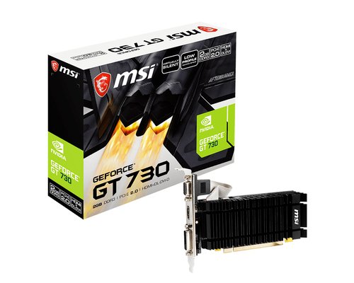 image produit MSI GT 730 N730K-2GD3H/LPV1 - GT730/2Go/VGA/DVI/HDMI Grosbill