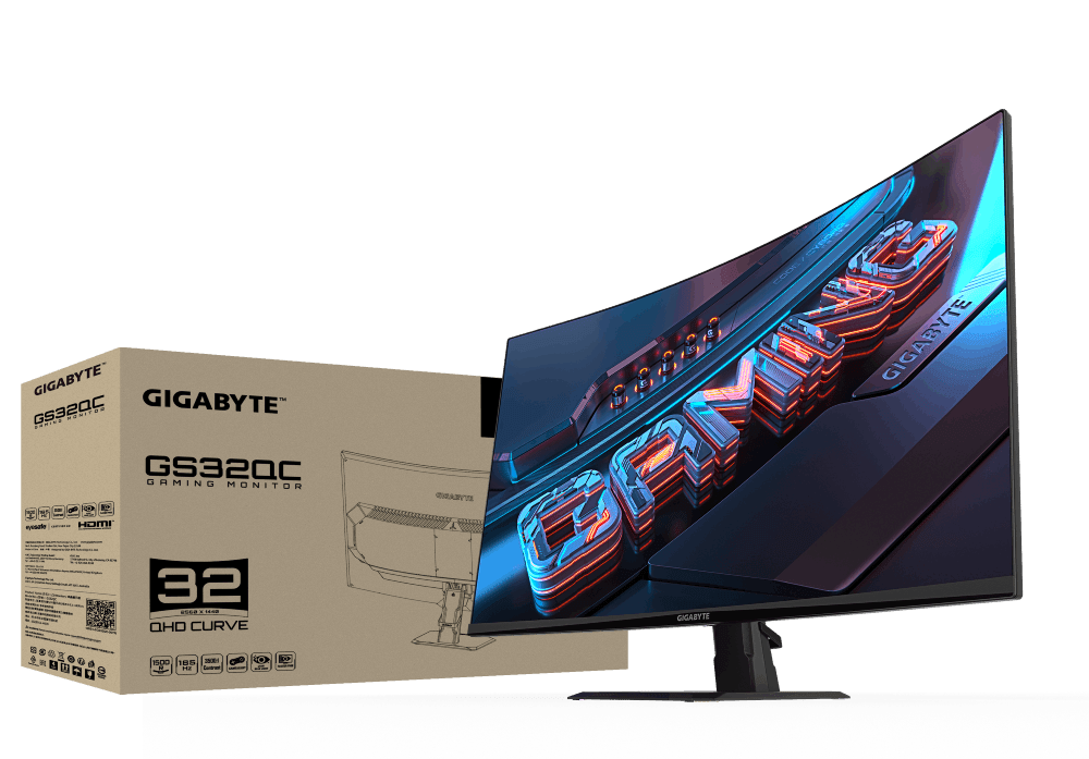 Gigabyte 32"  GS32QC - Ecran PC Gigabyte - grosbill-pro.com - 8