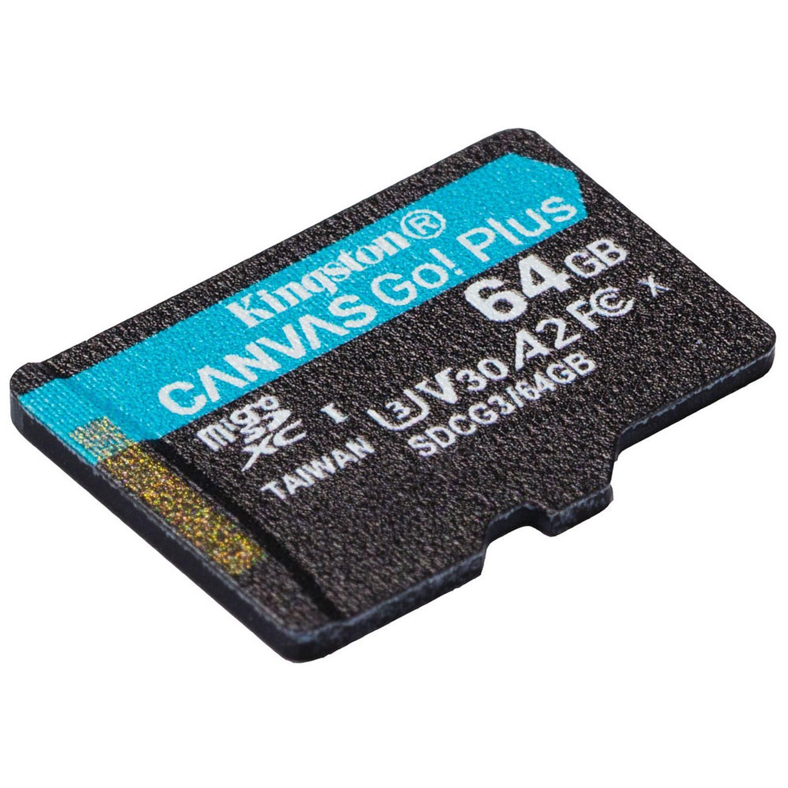 Kingston Micro SDHC 64Go Class 10 A2 V30 + Adapt - Carte mémoire - 2