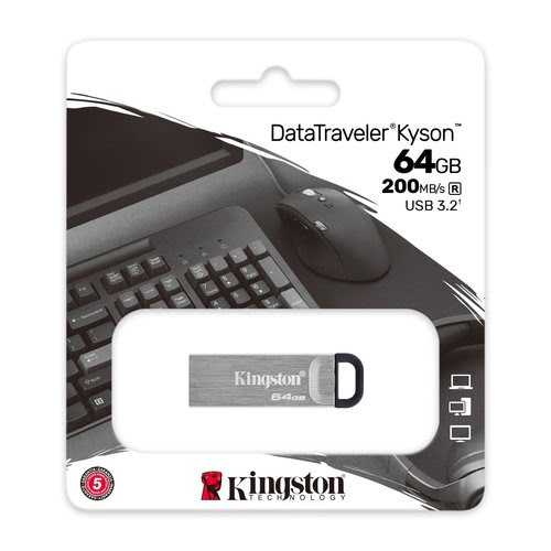 64GB USB3.2 Gen 1 DataTraveler Kyson - Achat / Vente sur grosbill-pro.com - 2
