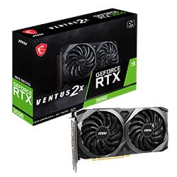 image produit MSI GeForce RTX 3050 VENTUS 2X 8G OC LHR Grosbill