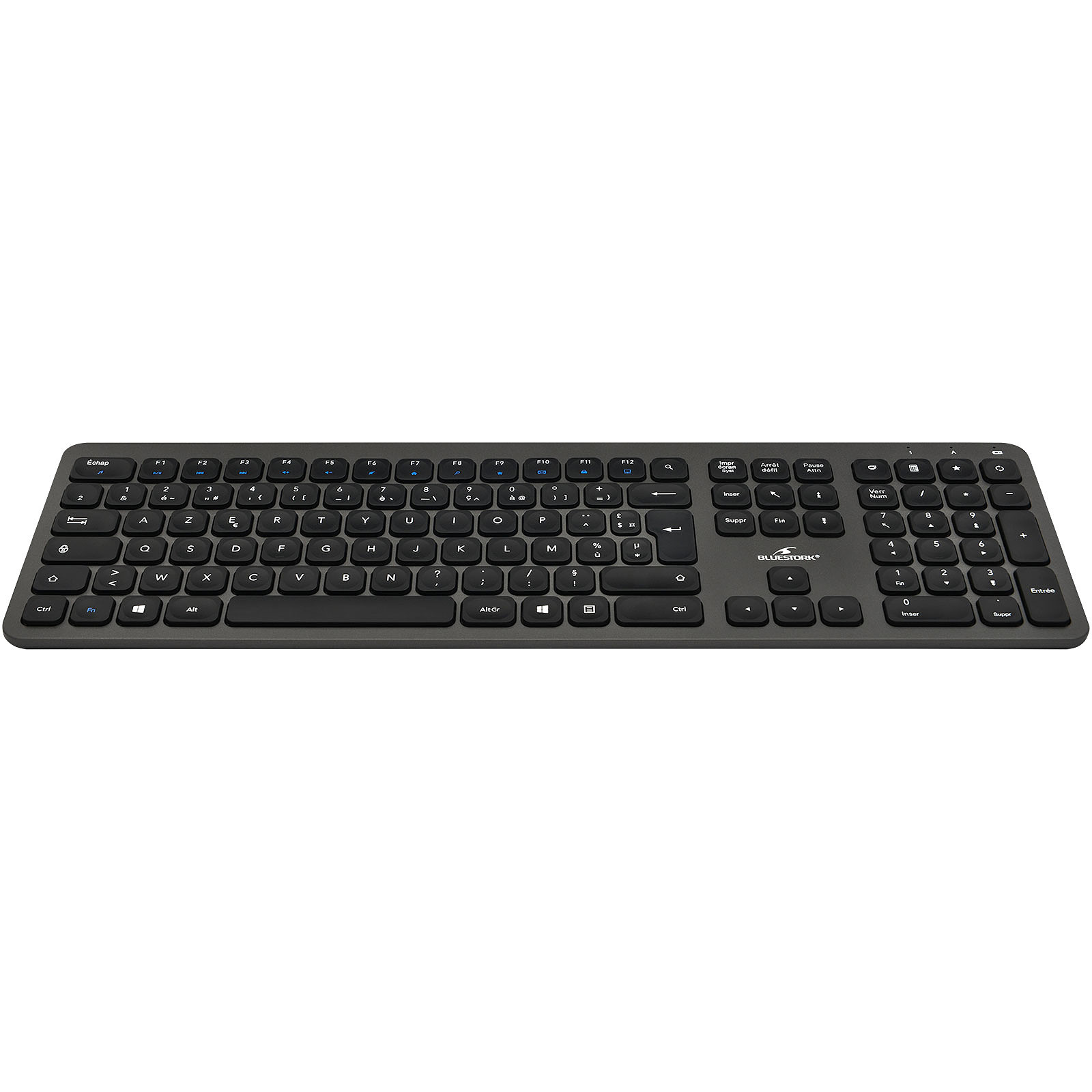 Bluestork Pack Easy Slim Gris Sans Fil - Pack Clavier/Souris - 3